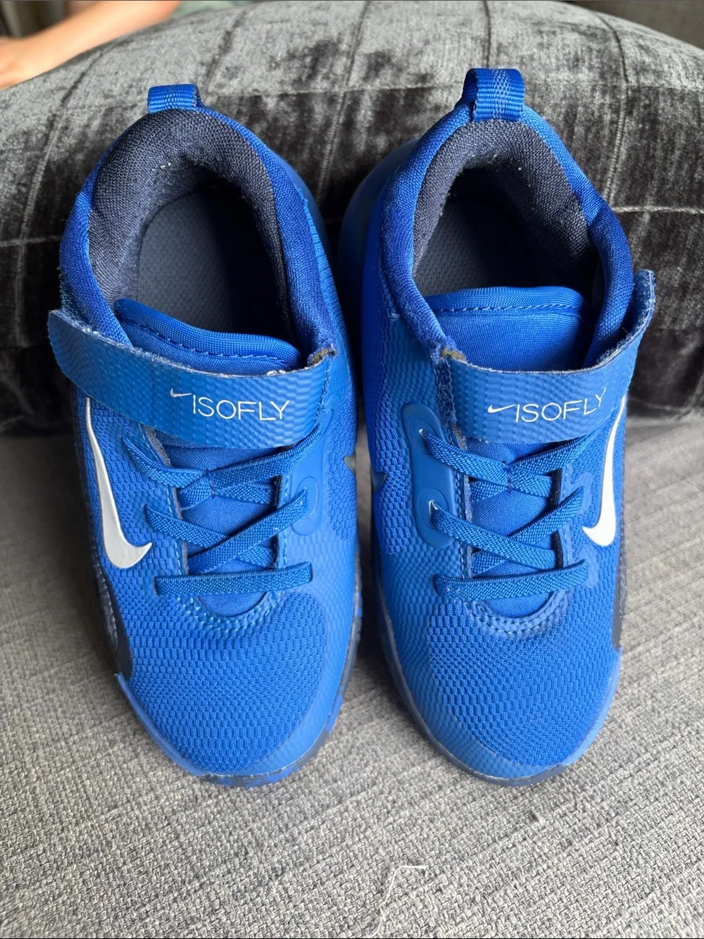 Nike Isofly Boys' Royal Blue Mesh Sneakers with Nike Swoosh